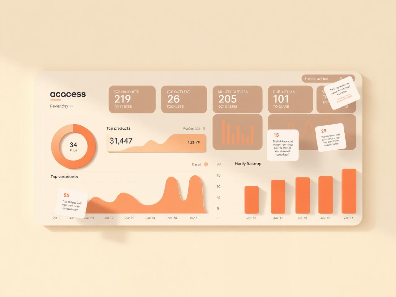 Dashboard analytics modern